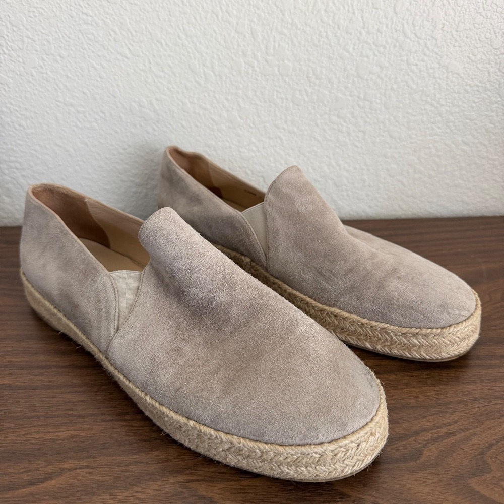 Stuart Weitzman Suede Espadrille Slip On Flats 12 M